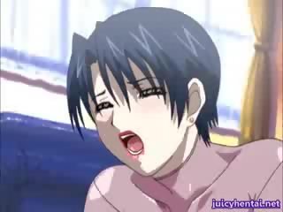 Anime divinity makakakuha ng kanya asshole at puke licked