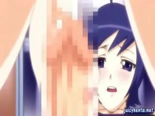 Hentai chick rubbing a Tranny dong