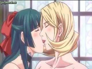 Three uly emjekli anime shemales rubbing