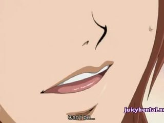 Anime redhead makakakuha ng pounded mula sa likod ng vid